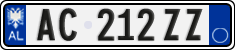 License plate of Albania, Cars (2011)