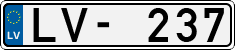 License plate of Latvia, Regular car plates