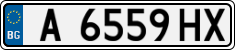 License plate of Bulgaria, Cars