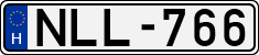 license plates of Hungary, Cars (1990)