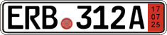 German license plate, Export transit plates