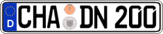 German license plate, Regular plates