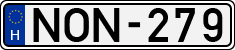 license plates of Hungary, Cars (1990)