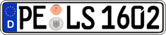 German license plate, Regular plates
