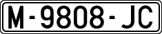 License plates of Spain, 1971 year series