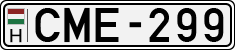 license plates of Hungary, Cars (1990)