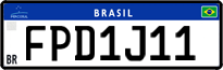 License plate of Brazil, Private owners (Mercosul)