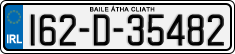 License plate of Ireland, Regular plates