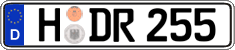 German license plate, Regular plates