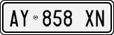 License plate of Italy, Cars (1994 year series)