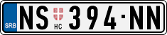License plate of Serbia, Cars