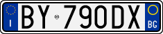 License plate of Italy, Cars (1994 year series)