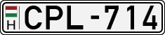license plates of Hungary, Cars (1990)
