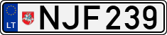 License plate of Lithuania, Cars