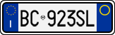 License plate of Italy, Cars (1994 year series)