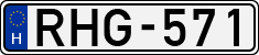 license plates of Hungary, Cars (1990)