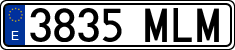 License plates of Spain, Ordinary (2000)