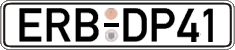 German license plate, Regular plates