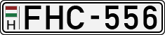 license plates of Hungary, Cars (1990)