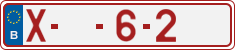 License plate of Belgium, Regular plates (2010)