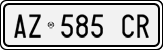 License plate of Italy, Cars (1994 year series)