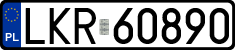 License plates of Poland, Regular car plates