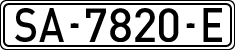 License plates of Spain, 1971 year series
