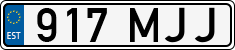 License plate of Estonia, Regular car plates