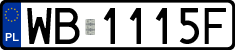 License plates of Poland, Regular car plates