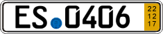 German license plate, Short-term transit plates