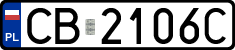 License plates of Poland, Regular car plates