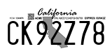 California, Temporary (AB12C34)