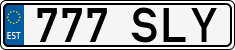 License plate of Estonia, Regular car plates