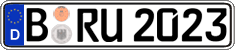 German license plate, Regular plates