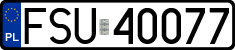 License plates of Poland, Regular car plates