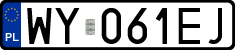 License plates of Poland, Regular car plates