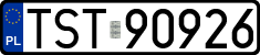 License plates of Poland, Regular car plates