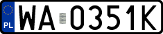 License plates of Poland, Regular car plates