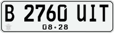 License plate of Indonesia, Regular plates