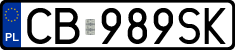 License plates of Poland, Regular car plates