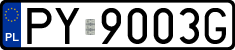 License plates of Poland, Regular car plates