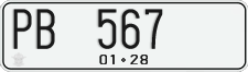 License plate of Indonesia, Regular plates