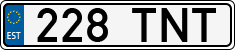 License plate of Estonia, Regular car plates