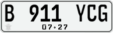License plate of Indonesia, Regular plates