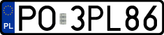 License plates of Poland, Regular car plates