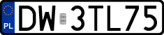 License plates of Poland, Regular car plates
