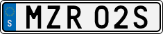 License plate of Sweden, Regular plates