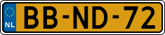 License plate of the Netherlands, Heavy Commercial Vehicles (1994 system)