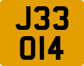 License plate of Jersey, Regular plates (J123456)
