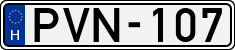 license plates of Hungary, Cars (1990)